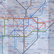 LONDON, UK - JANUARY 10, 2015: Tube map of the London Underground subway lines