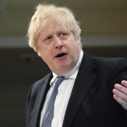 MUNICH, GERMANY - FEBRUARY 19: British Prime Minister Boris Johnson speaks during the 2022 Munich Security Conference on February 19, 2022 in Munich, Germany. The conference, which brings together security experts, politicians and people of influence from across the globe, is taking place as Russian troops stand amassed on the Russian, Belarusian and Crimean borders to Ukraine, causing international fears of an imminent military invasion. (Photo by Matt Dunham - Pool / Getty Images)