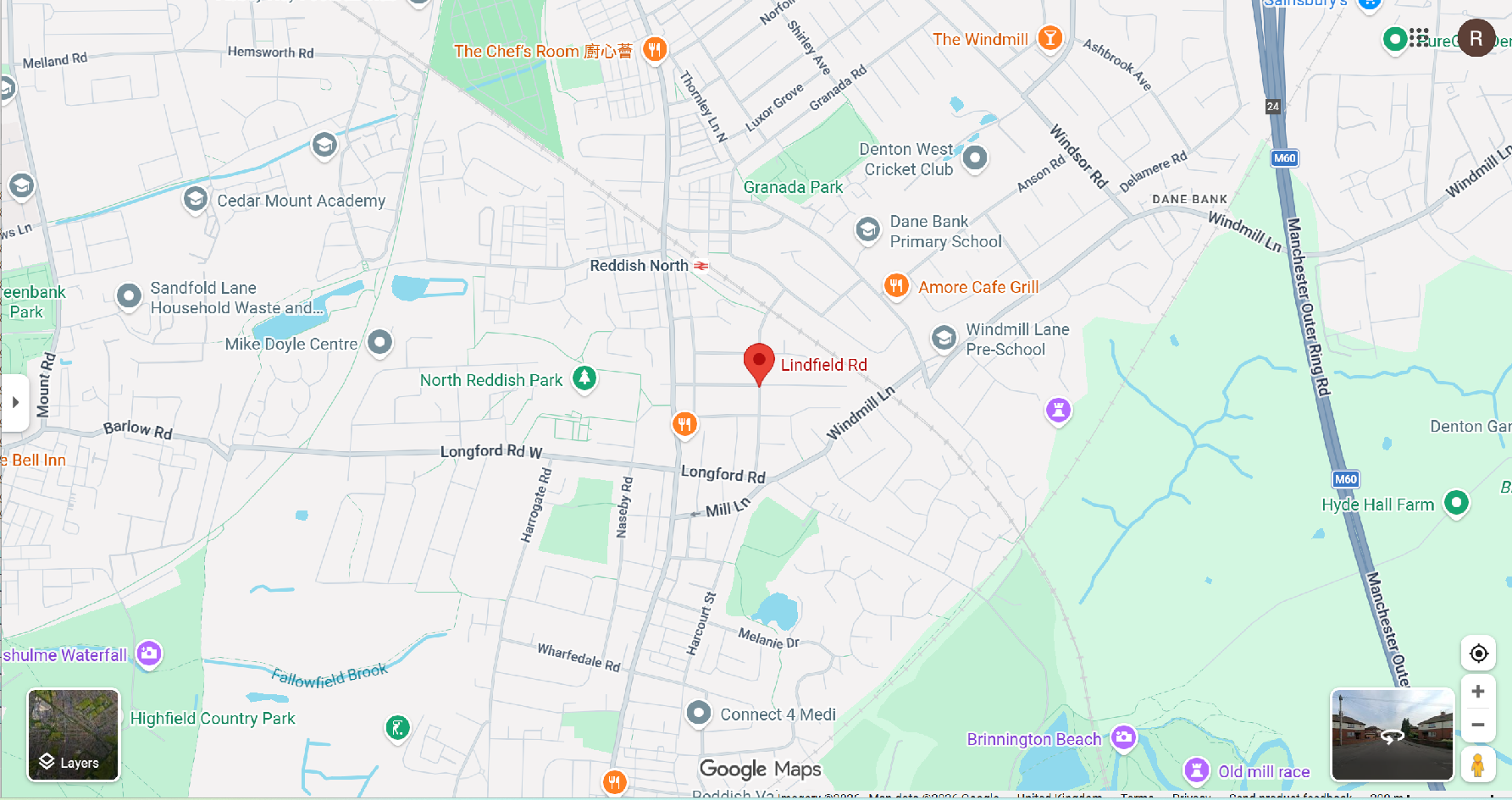 Lindfield Road map