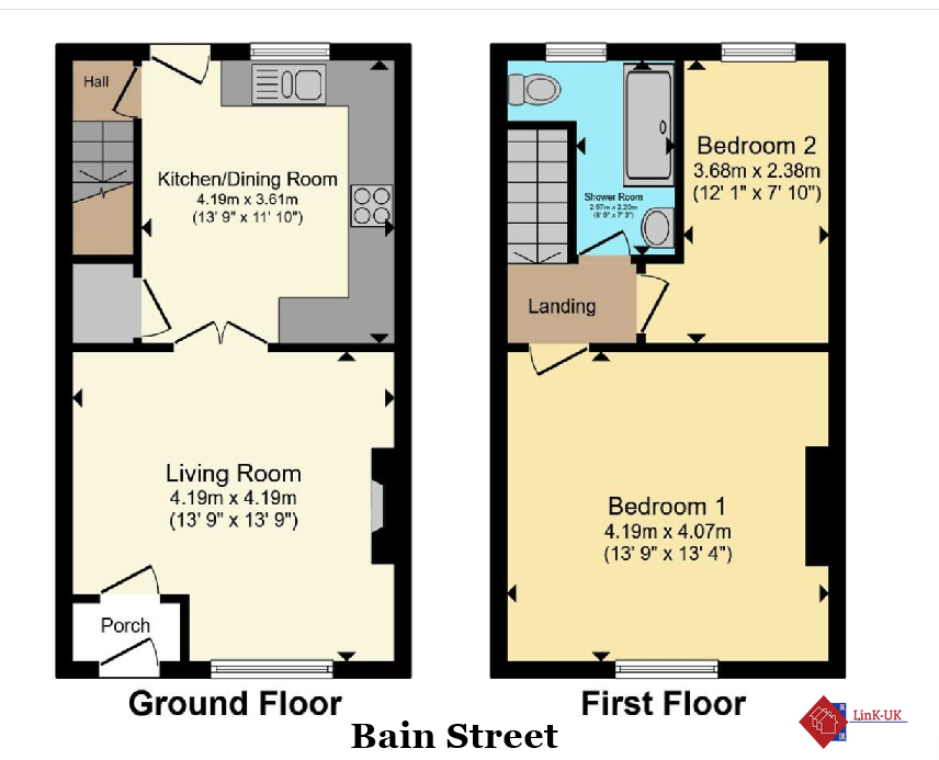 Bain Street Floor plan